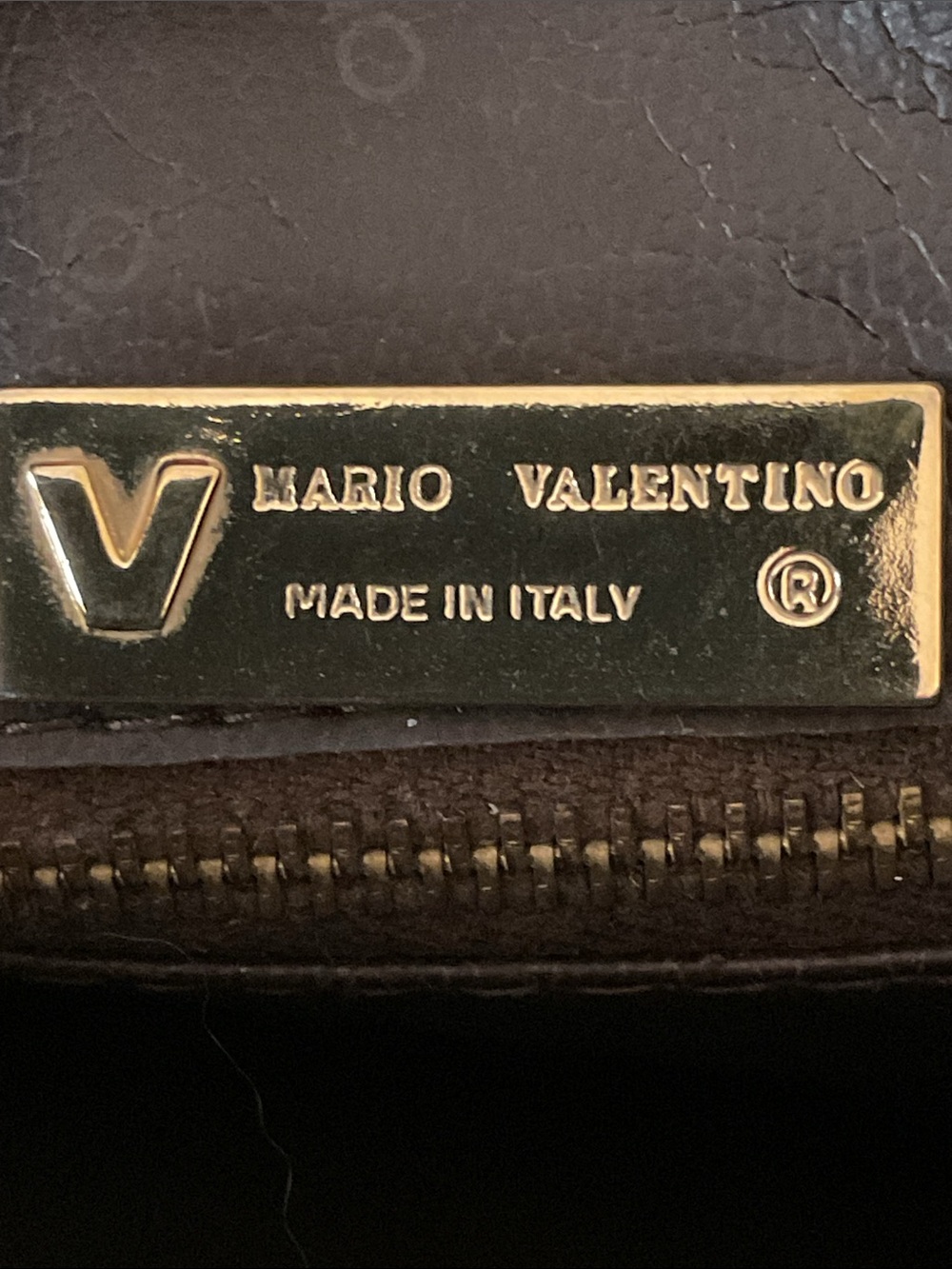 Valentino Brown UNISEX CLUTCH  EUC - Picture 9 of 9